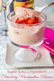 Easy Strawberry Marshmallow Mousse Using Only 4 Simple Ingredients Recipe In 2020 Impressive Desserts Desserts Delicious Desserts