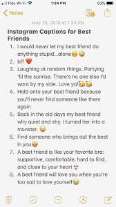 Short Funny Caption For Best Friend Birthday Best Friends Quotes Are Necessary For Instagram Without These Best Friends Captions Your Bf In 2020 Good Instagram Captions Instagram Quotes Instagram Quotes Captions