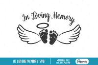 Download In Loving Memory Svg Baby Angel Svg Baby Memorial Svg Baby Svg Svg By Pinoyart Thehungryjpeg Com