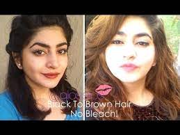 If you have dark hair but want to avoid using bleach, you can use a hair dye that is specifically designed to lighten hair. Black To Brown Hair Without Bleaching How I Did It Youtube