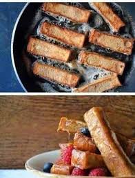 بالصور فرينش توست ستريبس بالسكر و القرفة المرأة ارابيا Easy Cinnamon French Toast Cinnamon French Toast Recipes