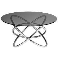 Delightfully tapered legs and a bold floral design make this. Smoked Glass Coffee Table Modern Contemporary Furniture