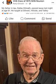 Added obituary 5/1)  https://www.ilesfuneralhomes.com/obituary/Dallas-Eugene-Gilreath/Dallas-Center-Iowa/1892112