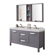 Corner bathroom sinks for small spaces. Classic Gray Double Sink Vanities