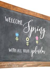 Check out our chalkboard art ideas selection for the very best in unique or custom, handmade pieces from our shops. Spring Decorating Ideas That Brighten Up Your Space Artsy Chicks Rule