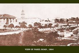 1864 View of Parel Road, Bombay