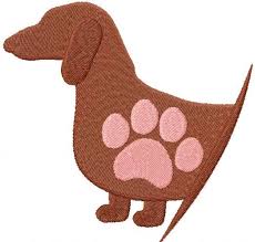 Any formats available for instant download. Dachshund Love Free Embroidery Design