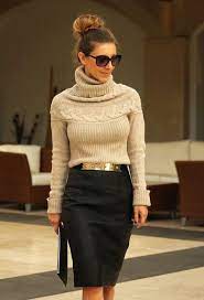 14 Ways To Rock The Style Of Pencil Skirts Pretty Designs Stylish Outfits Fashion Winter Skirt Outfit