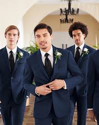 Or grab your black or oxblood colored shoes to pair. Men S Wearhouse Calvin Klein Blue Suit Wedding Tuxedo The Knot