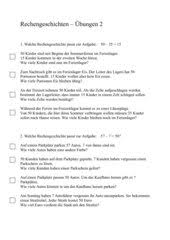 Kostenlose arbeitsblätter und übungen für deutsch in der 2. Rechengeschichten Ubungen Klasse 2 4teachers De
