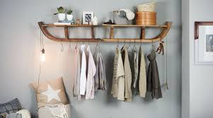 Aus Schlitten Eine Garderobe Basteln Garderobe Selber Bauen Zuhause Diy Selbstgebauter Kleiderstander