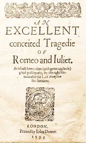 Romeoandjuliet1597 Romeo And Juliet Wikipedia The Free Encyclopedia Romeo And Juliet Shakespeare Juliet