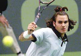 In true roddick style, the former. The Evolution Of Roger Federer S Hair In Pictures Sports Illustrated