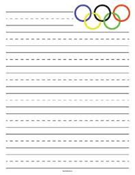 Primary handwriting paper creative images. Olympic Games Symbol Primary Lined Paper Olympic Games Lined Paper Olympics