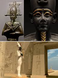 Osiris. God of the underworld, life-giver, ruler of ma`at, first God  Pharaoh of Egypt, husband/btother of Isis, father of Horus. Killed by his  Brother, Seth, who chopped him up into pieces to