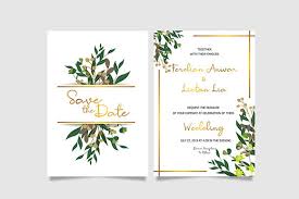 Download Leaf Wedding Invitation Template Graphic By Bint Studio Creative Fabrica PSD Mockup Templates