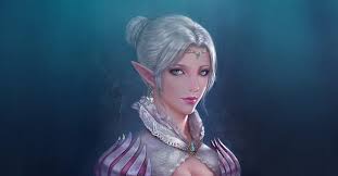 Gray or silver hair is either caused by low levels of pigment, or is an illusion created by the mix of white and dark hair on the scalp. Hd Wallpaper Fantasy Elf Aqua Eyes Girl White Hair Woman Wallpaper Flare