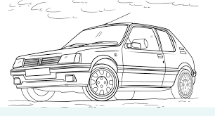 Coloriage voiture classiques de ville. Dessins Automobiles A Imprimer Faites Le Plein De Modeles A Colorier