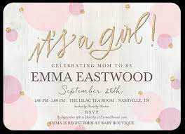 Bring a book instead of a card wording. Newborn Confetti Girl Custom Baby Shower Invitations Shutterfly