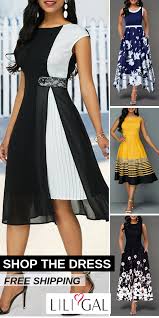 Free Shipping Easy Return Up To 56 Off Women S Classy Summer Dress Floral Print Chiffon Dress Black And White Casual Maxi Dre Fashion Dresses In 2019