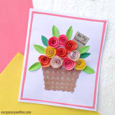 Also, with just a few supplies you can make beautiful a paper rose for you to use in shadow boxes, on cards even wedding bouquets. Diy Rolled Paper Roses Valentines Day Or Mother S Day Card Easy Peasy And Fun