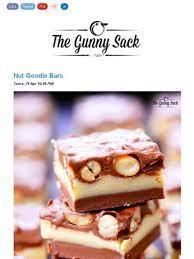 Mad Mimi Email Marketing Nut Goodie Bars Recipe Goody Bars Recipe Nut Goodie