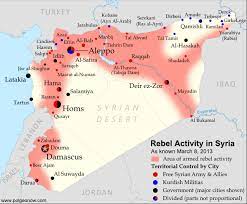 War on terrorism in syria Syria Uprising Map March 2013 9 Political Geography Now