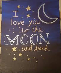 I Love You To The Moon And Back Canvas Love Canvas Painting Canvas Painting Diy Cute Canvas Paintings
