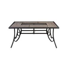 Hampton bay crestridge steel rectangular outdoor patio dining table. Crestridge Steel Rectangular Outdoor Patio Dining Table With Tile Top Patio Dining Table Dining Table Patio Dining Set