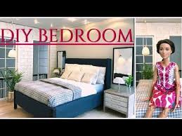 Diy Miniature Bedroom With Nightstand And Dresser Barbie Bedroom Furniture Barbie Bedroom Barbie Room
