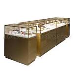 Luxury Custom Gold Jewellery Shop Counter Design