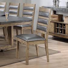 Set Of 4 Modern Grey Faux Leather Dining Chairs With Brown Rubber Wood Frame And Padded Back Be Dining Chairs Cheap Dining Chairs Faux Leather Dining Chairs