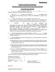 Please ask your bank or mortgage broker for the exact declaration that they require. Foreign Borrower Doc Ocbc Standard Format For Statutory Declaration For Foreign Individual Whether As Borrower Chargor S Assignor S Vendor Statutory Course Hero