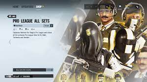 Celebrate rainbow six siege's pro league and unlock all the exclusive pro league sets for dokkaebi, vigil, ying, and zofia. Pro League Sets Are Now Available For Nokk Warden Iq And Tachanka Get All Sets Now For 1960 Or 960 R6 Credits Each Rainbow6