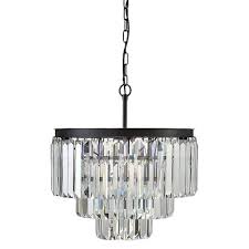 Crystal Chandelier With 9 Lights Black 3r Studios Target