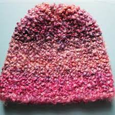 Homespun Thick And Quick Garter Stitch Hat Pattern For The Knifty Knitter Round Loom Loom Knitting Patterns Loom Knitting Stitches Round Loom Knitting