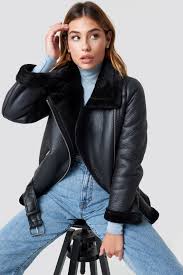 Belted Aviator Jacket Black Jacket Outfit Women Fashion Inspo Outfits Fall Fashion Outfits