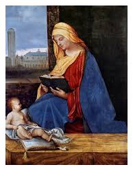 Madonna Reading Giclee Print Giorgione Art Com Madonna And Child Madonna High Renaissance