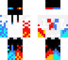 One of the most popular online flash games fire and water's second version is with you. Enderman Fire And Water 2 0 Minecraft Skin