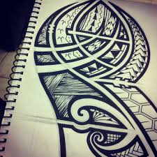 The art of tattooing has been prevalent on almost every shore of the pacific, but achieved particular significance in polynesia, the area defined by hawaii in the north, new zealand to the west, and easter island to the east. Easy Polynesian Tattoo Drawing Novocom Top