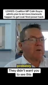 There are very few things in Auspol that shock me anymore. This left me  with no words. , Coalition’s MPs like Colin Boyce are now admitting to a  “do nothing” strategy, letting blackouts happen. , They ...