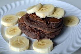 Resultado de imagen para panqueque chocolate y platano