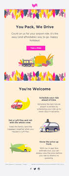 On Demand Airport Rides From Lyft Really Good Emails