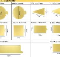 China Factory Supply 4 Inch Cake Boards - Mini Triangle Gold ...