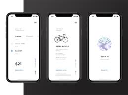 Minimal Bike Rental App App Design Mobile App Design Web App Design