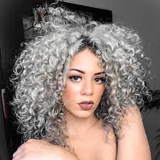 Sporting those greys is a fun way to add character and a unique charm to your look in the most. Pastel Silver Coloring Conditioner Overtone Haircare Curly Silver Hair Grey Curly Hair Gray Hair Highlights