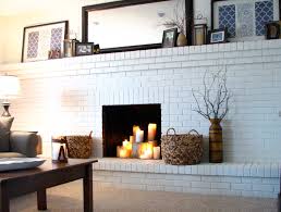 If your brick fireplace is in need of a face lift, and removing the brick isn't a viable option for you, whitewashing your existing brick is a great alternative. Brick Painted Brick Fireplace Ideas Flower Belezaa Decorations From Brick Painted Brick Fireplace Ideas Pictures