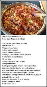 Unstuffed Cabbage Rolls I Have Made Something Like This And It Was Tasty I D Try This One Recipes Healthy Recipes Cabbage Recipes