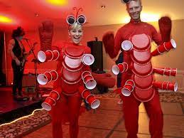 Contest Winners The Twin Lobsters Haunted Hotel At Red Jacket Beach Resort Lobster Costume Cute Halloween Costumes Lobster Halloween