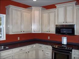 Image Result For Red Kitchen Walls With White Antiqued Cabinets Red Kitchen Walls Brown Kitchen Cabinets Red Kitchen